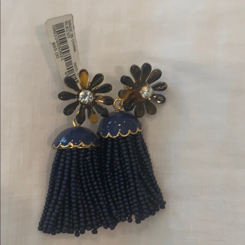 Jcrew beaded tassel earrings